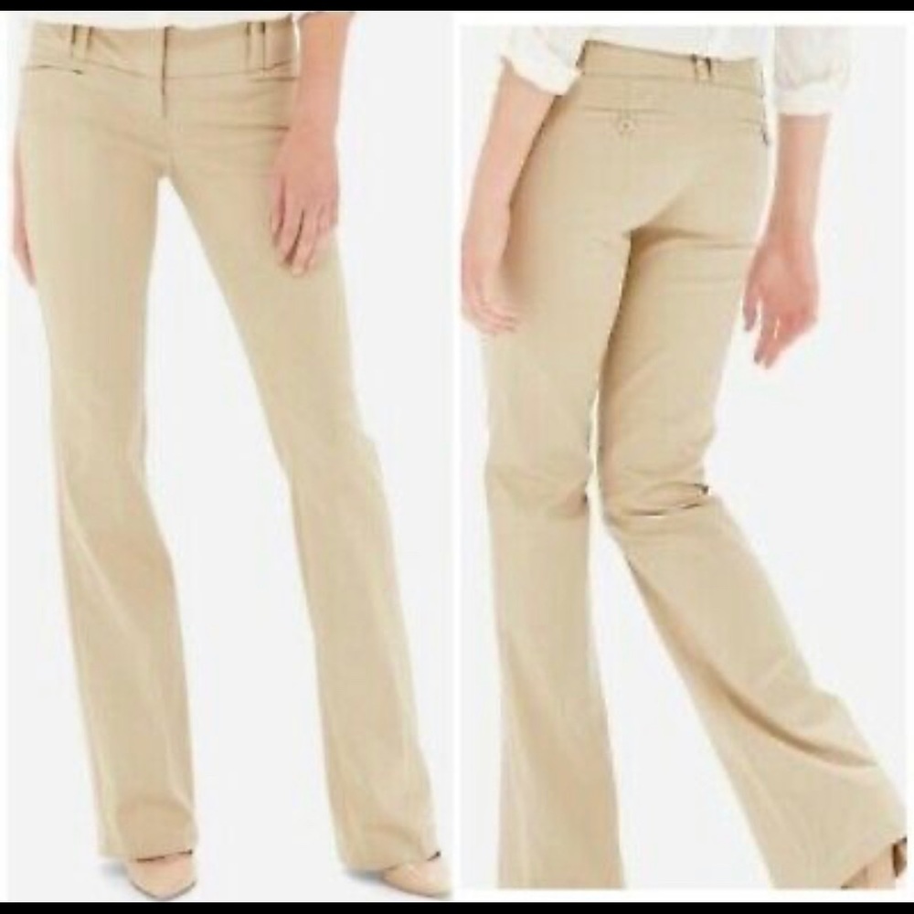 New in package The Limited Exact Stretch Classic Flare in khaki 6 short